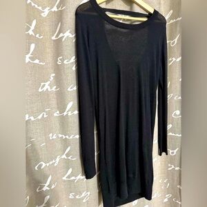Maison Scotch Size 2 Black Cowl Back Mini Dress